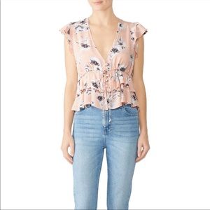 Flynn Skye - Pink Floral Cecelia Top